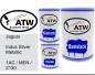 Preview: Jaguar, Indus Silver Metallic, 1AC / MEN / 2130: 500ml Lackdose + 500ml Klarlack + 250ml Härter - Set, von ATW Autoteile West.